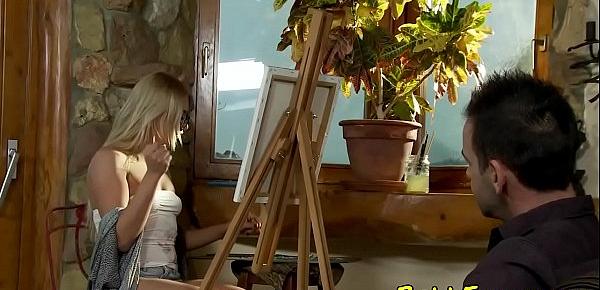  Spex eurobabe assfucked after painting